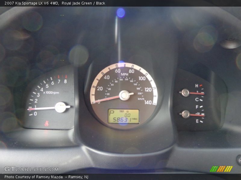 Royal Jade Green / Black 2007 Kia Sportage LX V6 4WD