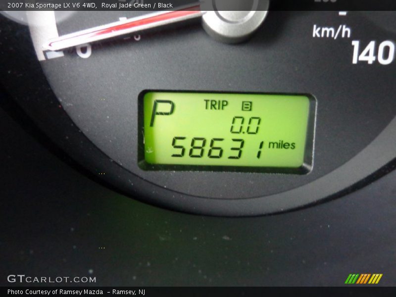 Royal Jade Green / Black 2007 Kia Sportage LX V6 4WD