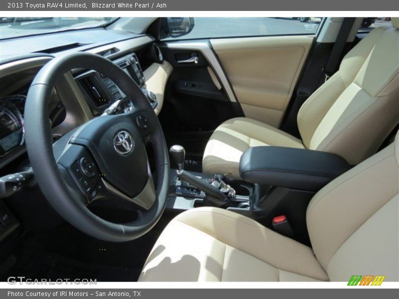 Blizzard White Pearl / Ash 2013 Toyota RAV4 Limited