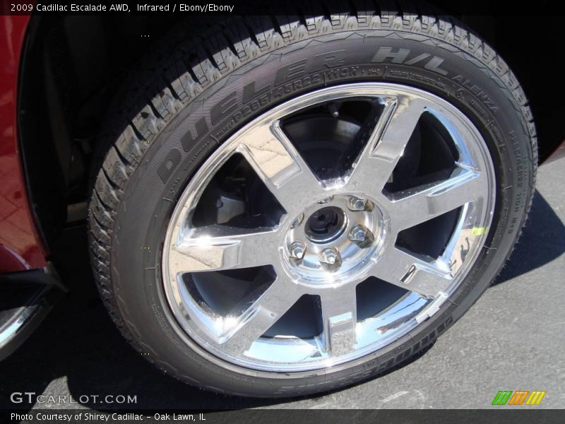 Infrared / Ebony/Ebony 2009 Cadillac Escalade AWD