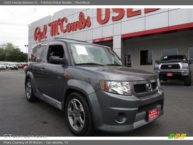 Polished Metal Metallic / Red/Black 2009 Honda Element SC