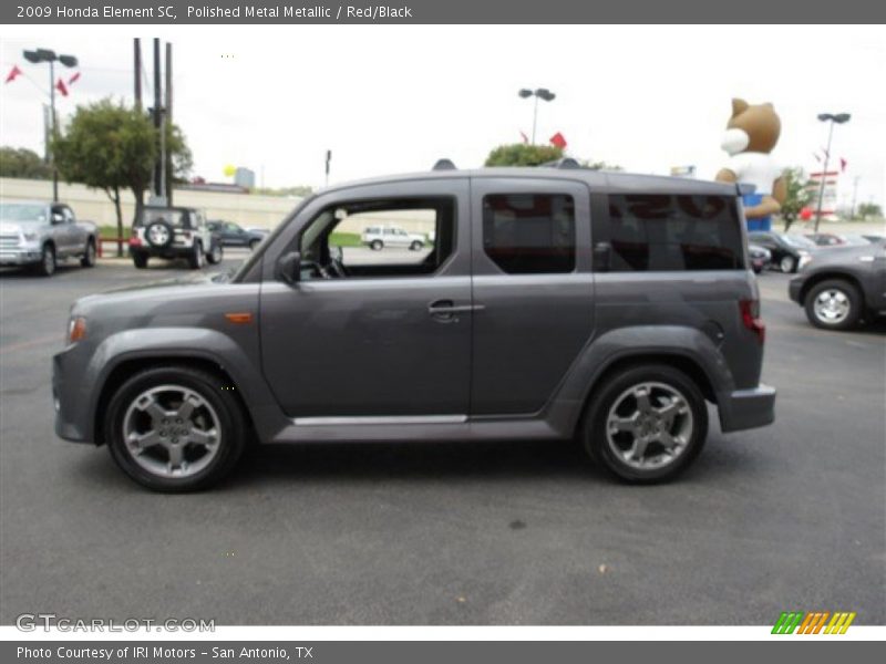 Polished Metal Metallic / Red/Black 2009 Honda Element SC