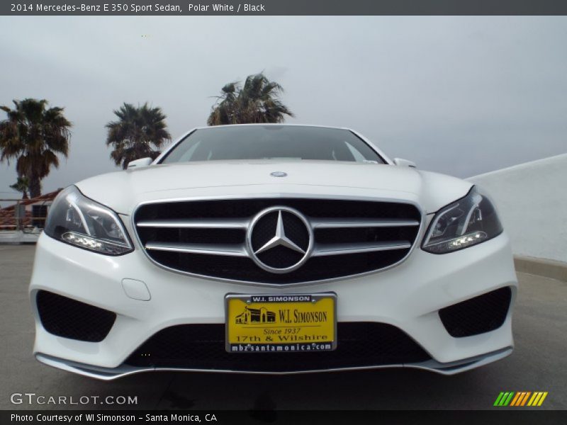 Polar White / Black 2014 Mercedes-Benz E 350 Sport Sedan