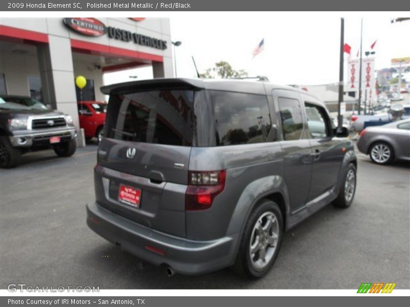 Polished Metal Metallic / Red/Black 2009 Honda Element SC