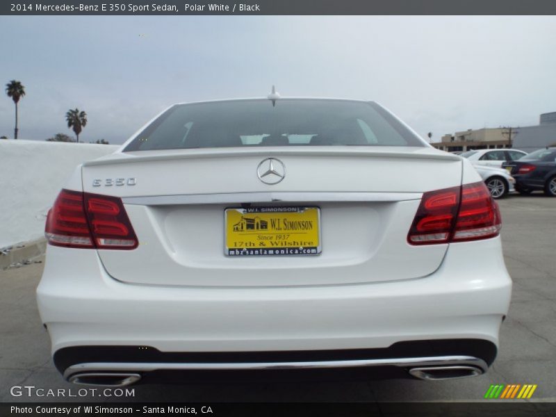Polar White / Black 2014 Mercedes-Benz E 350 Sport Sedan