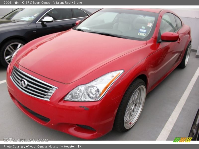 Vibrant Red / Stone 2008 Infiniti G 37 S Sport Coupe