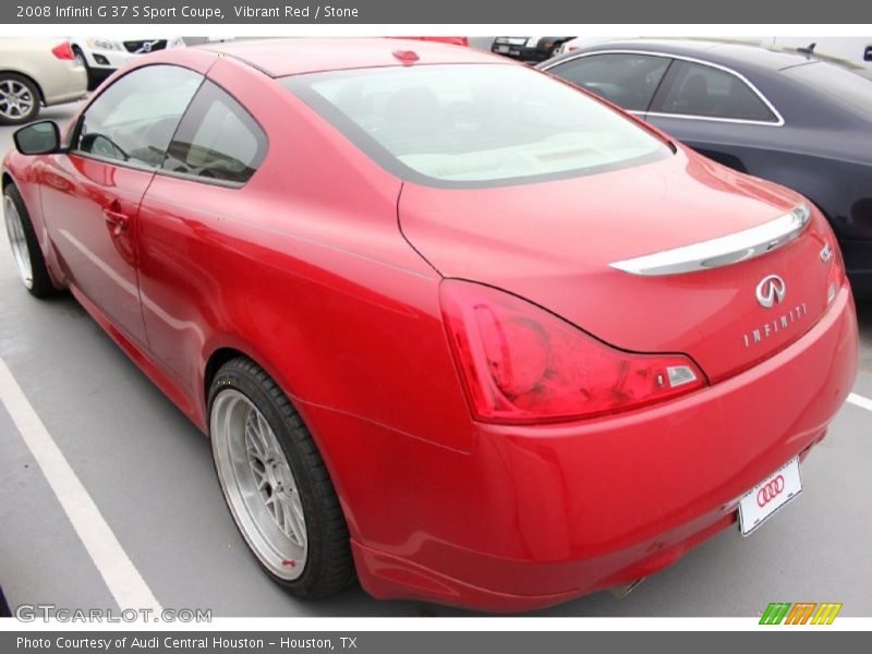 Vibrant Red / Stone 2008 Infiniti G 37 S Sport Coupe