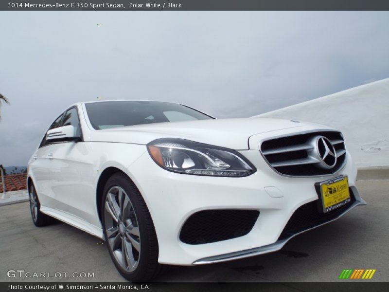 Polar White / Black 2014 Mercedes-Benz E 350 Sport Sedan