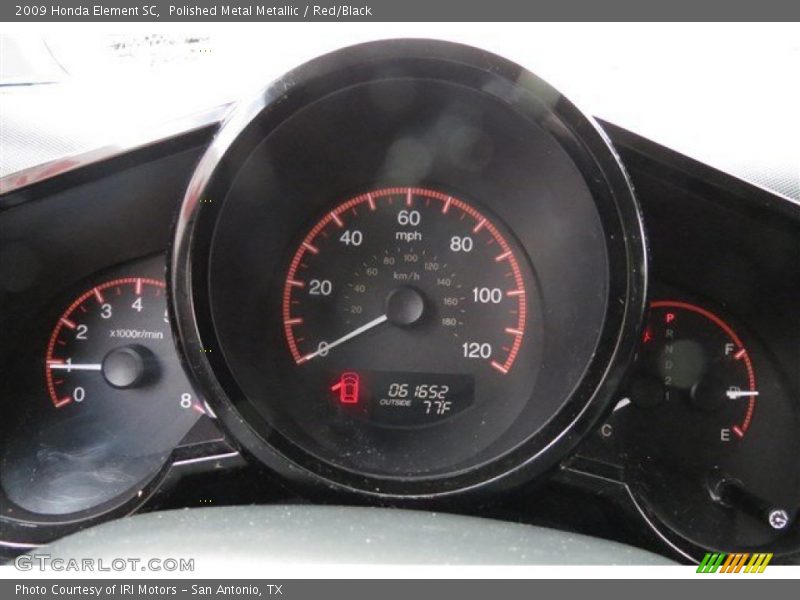 Polished Metal Metallic / Red/Black 2009 Honda Element SC