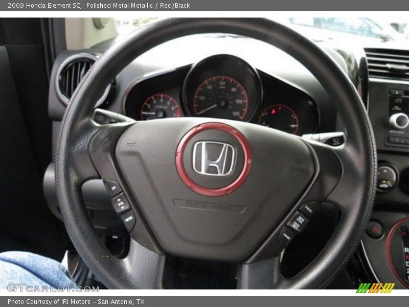 Polished Metal Metallic / Red/Black 2009 Honda Element SC