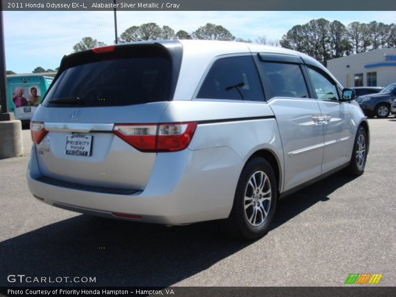 Alabaster Silver Metallic / Gray 2011 Honda Odyssey EX-L