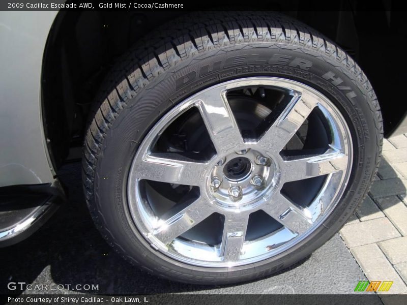 Gold Mist / Cocoa/Cashmere 2009 Cadillac Escalade AWD