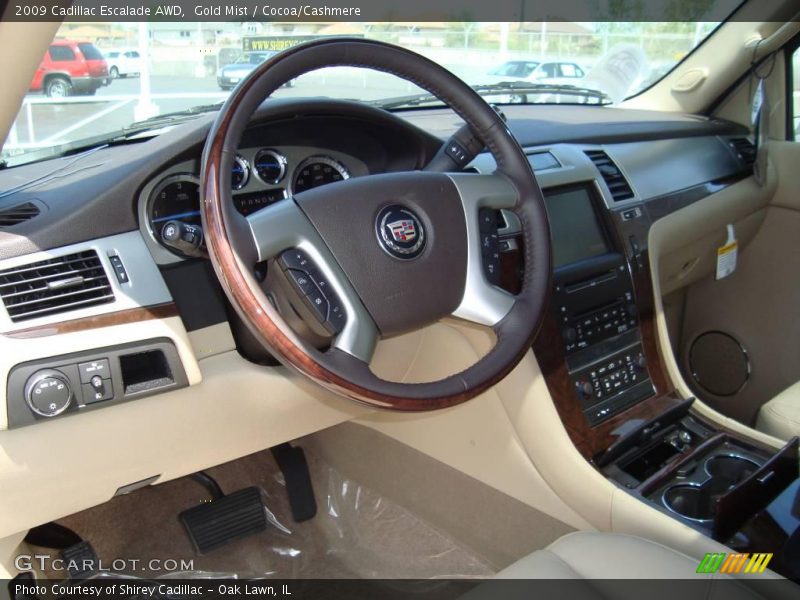 Gold Mist / Cocoa/Cashmere 2009 Cadillac Escalade AWD