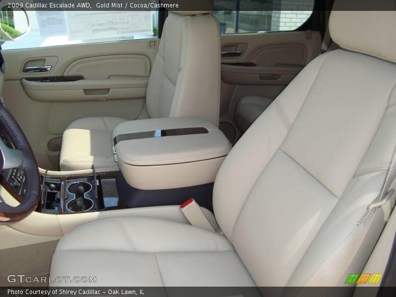 Gold Mist / Cocoa/Cashmere 2009 Cadillac Escalade AWD