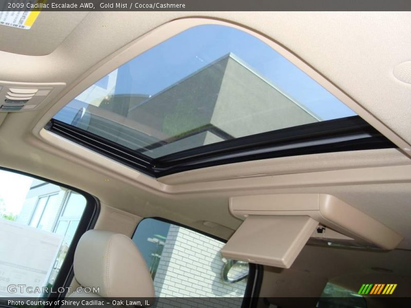 Gold Mist / Cocoa/Cashmere 2009 Cadillac Escalade AWD