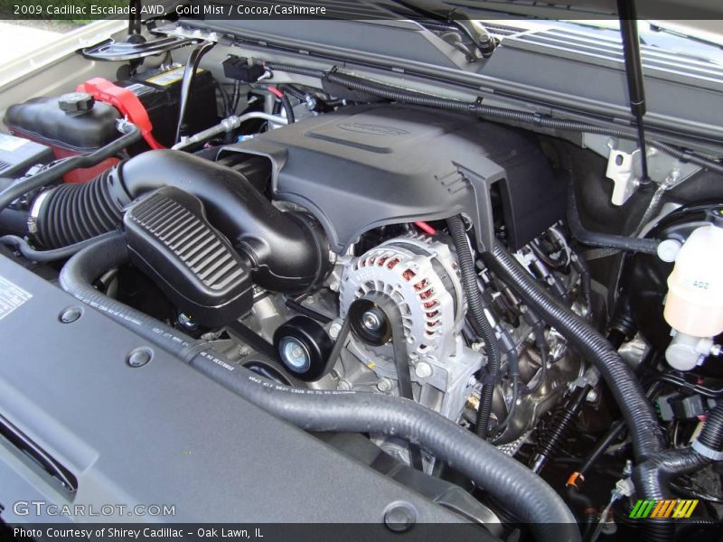Gold Mist / Cocoa/Cashmere 2009 Cadillac Escalade AWD