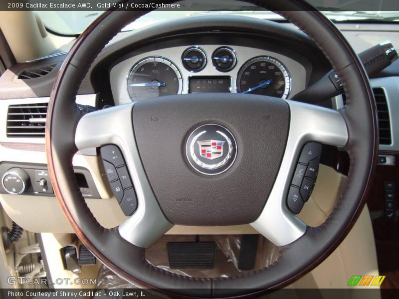 Gold Mist / Cocoa/Cashmere 2009 Cadillac Escalade AWD