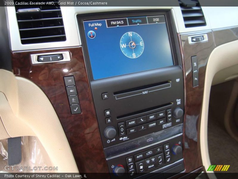 Gold Mist / Cocoa/Cashmere 2009 Cadillac Escalade AWD