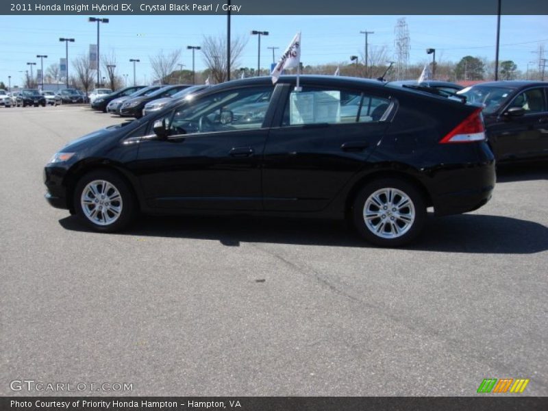 Crystal Black Pearl / Gray 2011 Honda Insight Hybrid EX