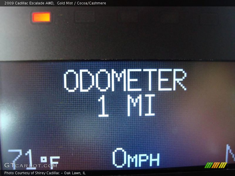 Gold Mist / Cocoa/Cashmere 2009 Cadillac Escalade AWD