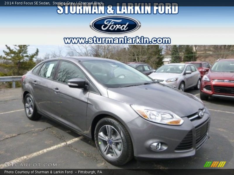 Sterling Gray / Charcoal Black 2014 Ford Focus SE Sedan