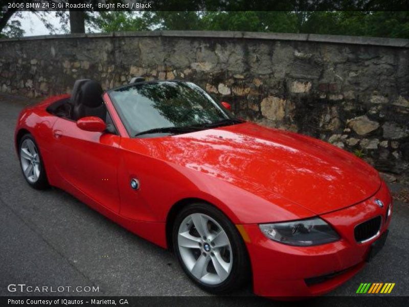Bright Red / Black 2006 BMW Z4 3.0i Roadster