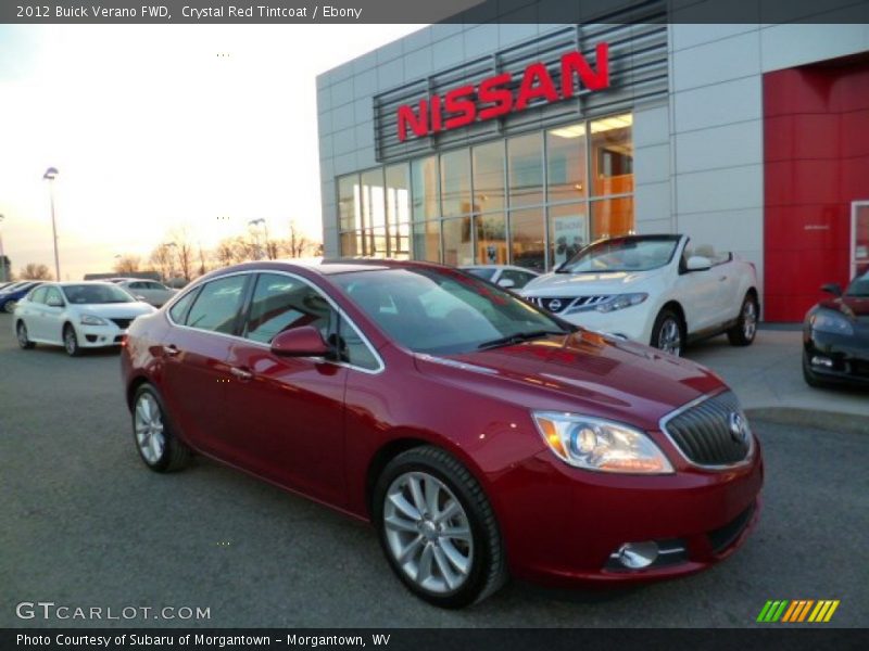 Crystal Red Tintcoat / Ebony 2012 Buick Verano FWD