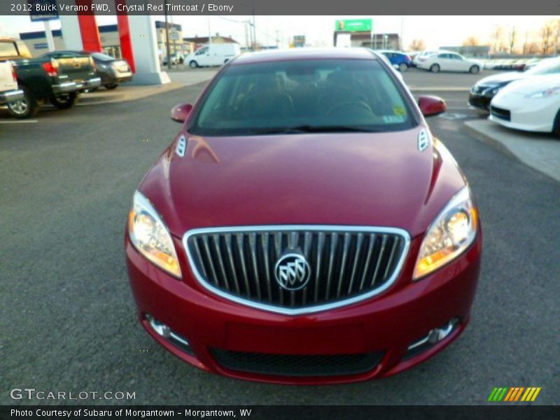 Crystal Red Tintcoat / Ebony 2012 Buick Verano FWD