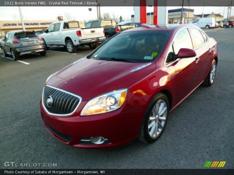 Crystal Red Tintcoat / Ebony 2012 Buick Verano FWD