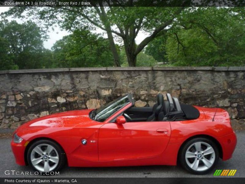 Bright Red / Black 2006 BMW Z4 3.0i Roadster