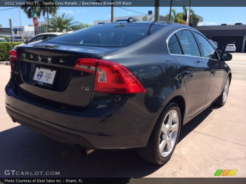 Saville Grey Metallic / Beechwood Brown/Off Black 2012 Volvo S60 T5