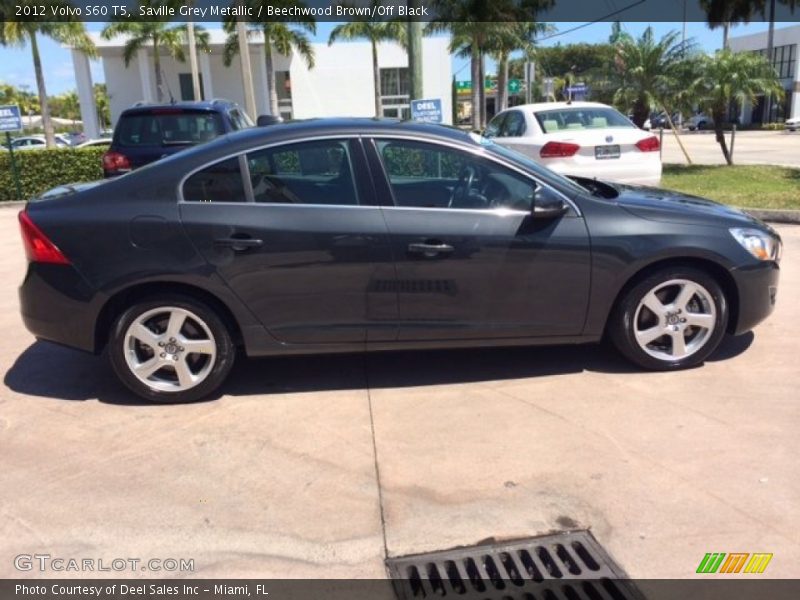 Saville Grey Metallic / Beechwood Brown/Off Black 2012 Volvo S60 T5