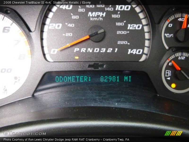 Silverstone Metallic / Ebony 2008 Chevrolet TrailBlazer SS 4x4