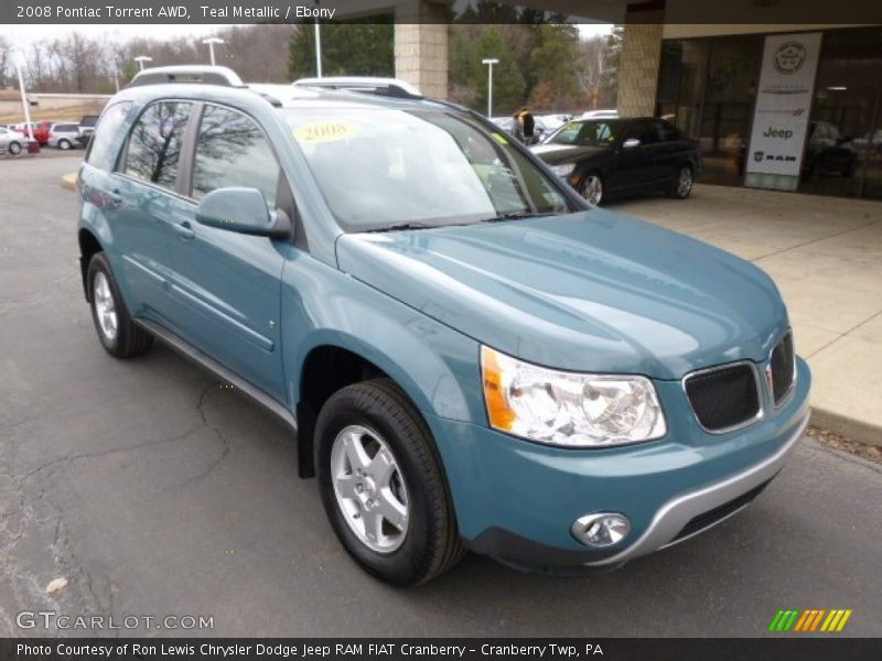 Teal Metallic / Ebony 2008 Pontiac Torrent AWD