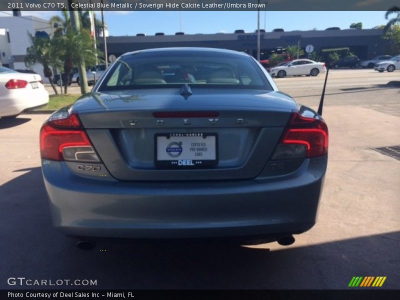 Celestial Blue Metallic / Soverign Hide Calcite Leather/Umbra Brown 2011 Volvo C70 T5