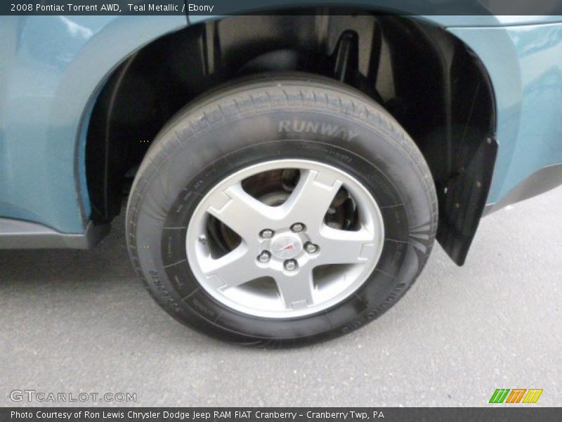Teal Metallic / Ebony 2008 Pontiac Torrent AWD