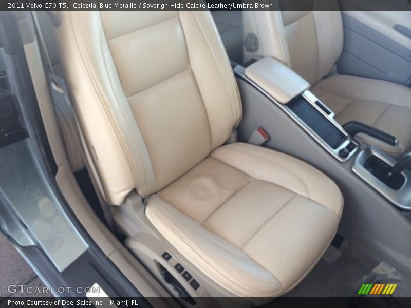 Celestial Blue Metallic / Soverign Hide Calcite Leather/Umbra Brown 2011 Volvo C70 T5