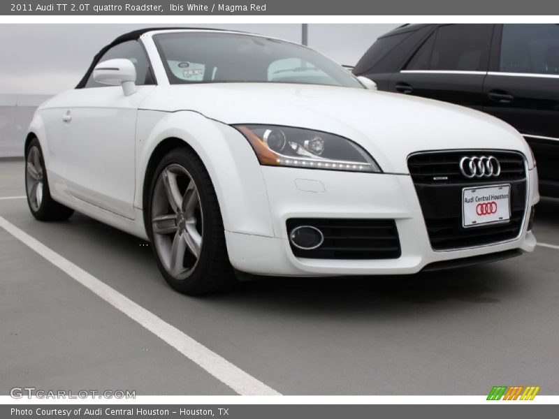 Ibis White / Magma Red 2011 Audi TT 2.0T quattro Roadster
