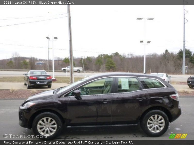 Black Cherry Mica / Sand 2011 Mazda CX-7 i SV
