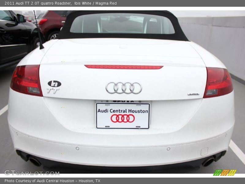 Ibis White / Magma Red 2011 Audi TT 2.0T quattro Roadster