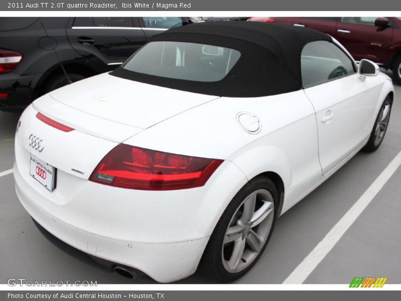 Ibis White / Magma Red 2011 Audi TT 2.0T quattro Roadster