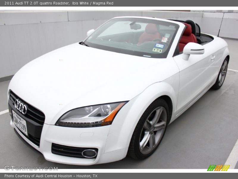Ibis White / Magma Red 2011 Audi TT 2.0T quattro Roadster