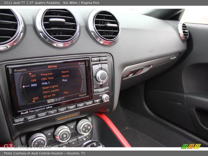 Ibis White / Magma Red 2011 Audi TT 2.0T quattro Roadster