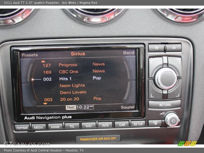 Ibis White / Magma Red 2011 Audi TT 2.0T quattro Roadster