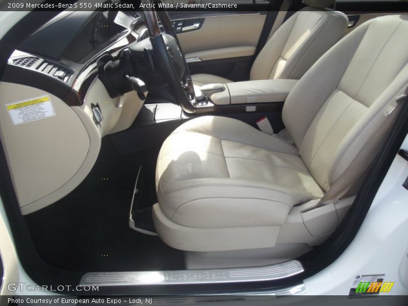 Arctic White / Savanna/Cashmere 2009 Mercedes-Benz S 550 4Matic Sedan