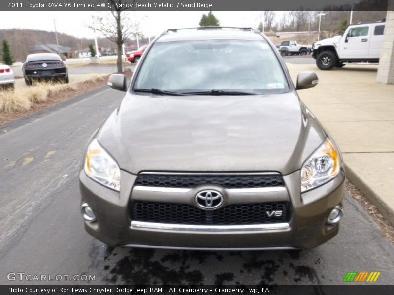 Sandy Beach Metallic / Sand Beige 2011 Toyota RAV4 V6 Limited 4WD