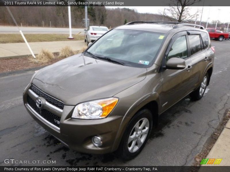 Sandy Beach Metallic / Sand Beige 2011 Toyota RAV4 V6 Limited 4WD