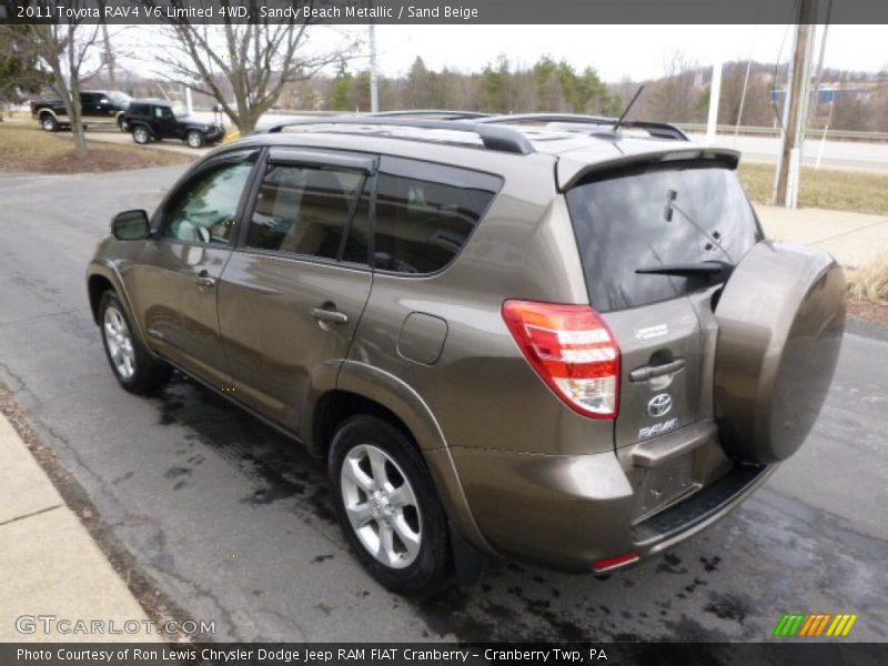 Sandy Beach Metallic / Sand Beige 2011 Toyota RAV4 V6 Limited 4WD