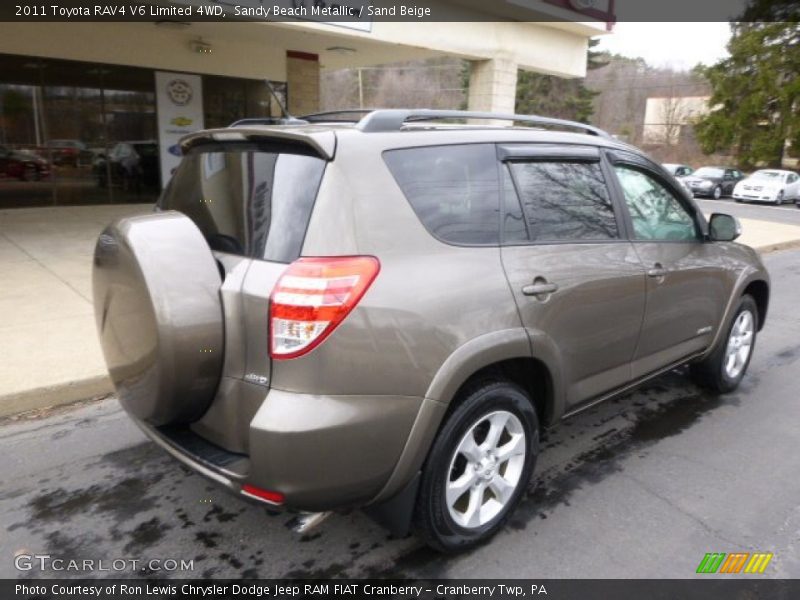 Sandy Beach Metallic / Sand Beige 2011 Toyota RAV4 V6 Limited 4WD