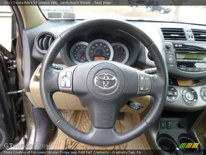 Sandy Beach Metallic / Sand Beige 2011 Toyota RAV4 V6 Limited 4WD